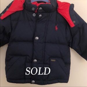 SOLD Ralph Lauren Puffer Coat SOLD Already